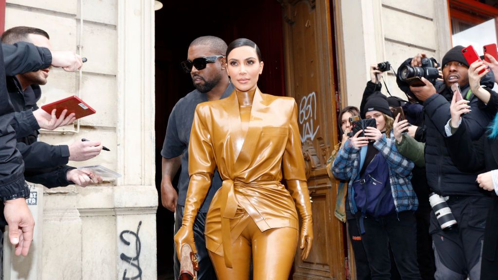 Kanye West i Kim Kardashian podczas wizyty w Paryżu w 2020 roku