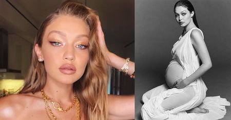 Gigi Hadid chwali się WIELKIM BRZUCHEM w ciążowej sesji: "Rośnie we mnie anioł" (ZDJĘCIA)