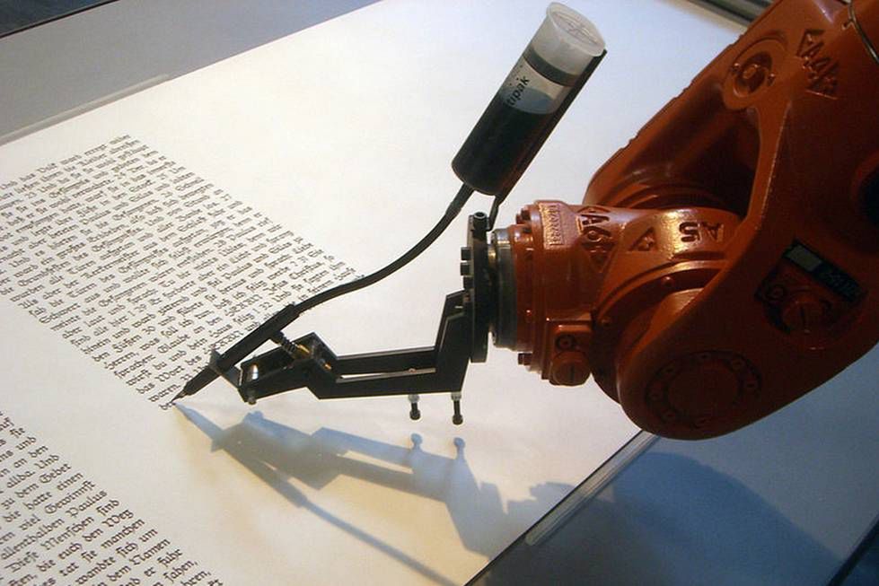 Robot w roli kopisty (Fot. Wikimedia Commons)