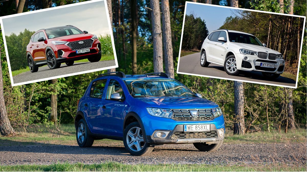 Za 50 tys. zł można kupić nowe auto w rozsądnej cenie (Dacię Sandero z LPG) lub kilkuletniego SUV-a ze znacznie wyższej półki. Co wybierasz?