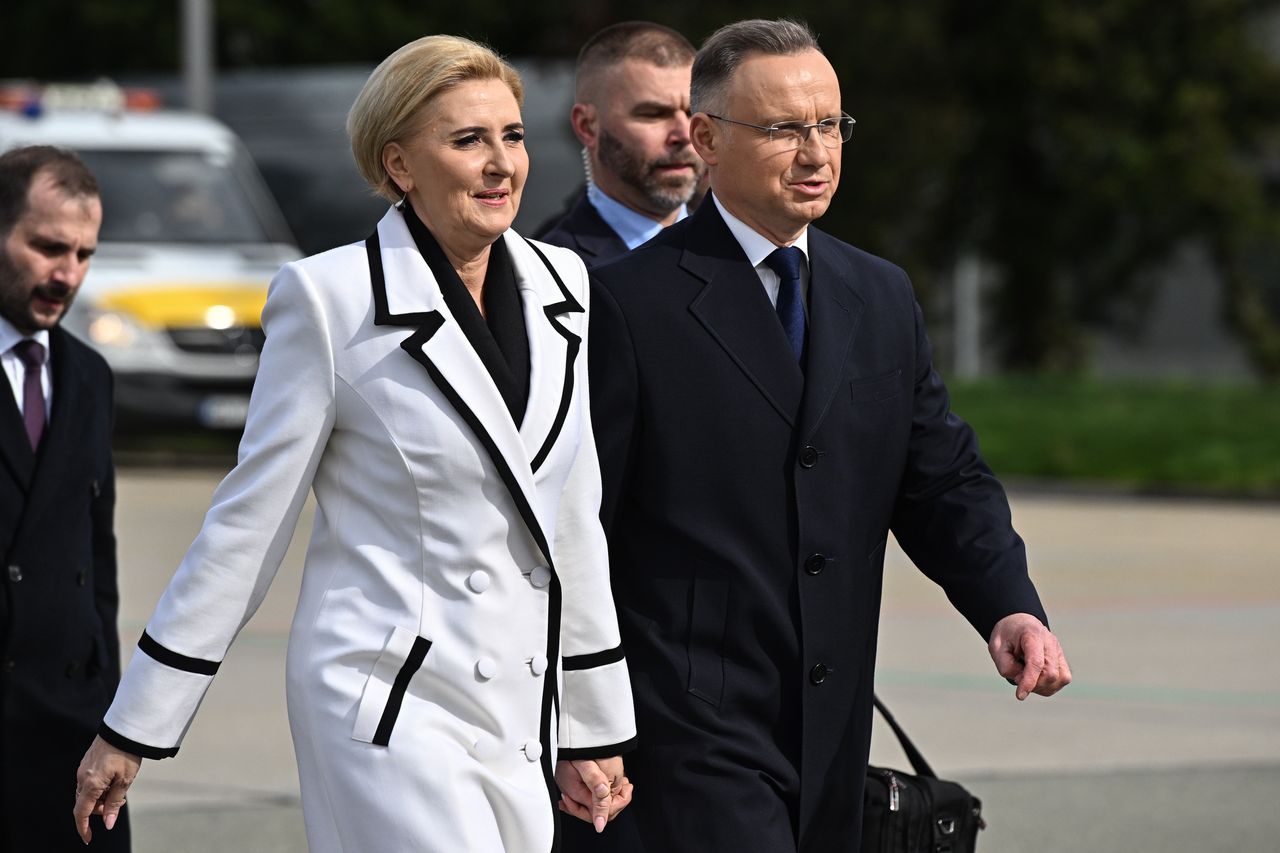 Andrzej Duda z małżonką