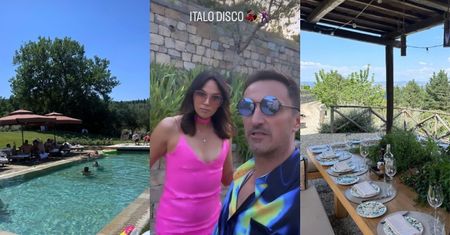 Paulina Krupińska i Sebastian Karpiel-Bułecka na imprezie nad BASENEM z Anną Lewandowską i jej szwagierką (ZDJĘCIA)