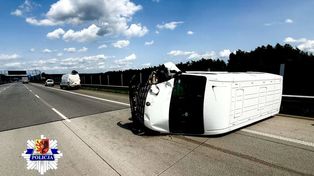 Wypadek na autostradzie A1. Utrudnienia w kierunku Łodzi