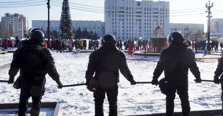 Rosja. Protestowali w obronie Nawalnego przy -50 stopniach