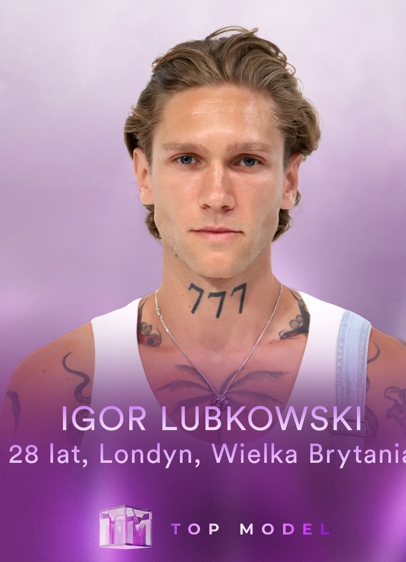Igor Łubkowski w "Top Model"
