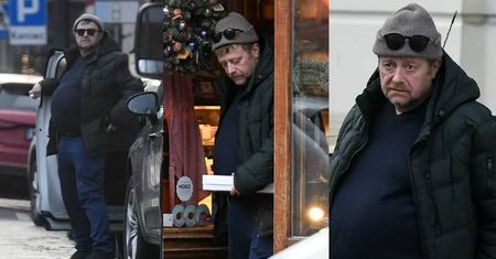 DAWNO NIEWIDZIANY Olaf Lubaszenko "przyłapany" w drodze do cukierni (ZDJĘCIA)