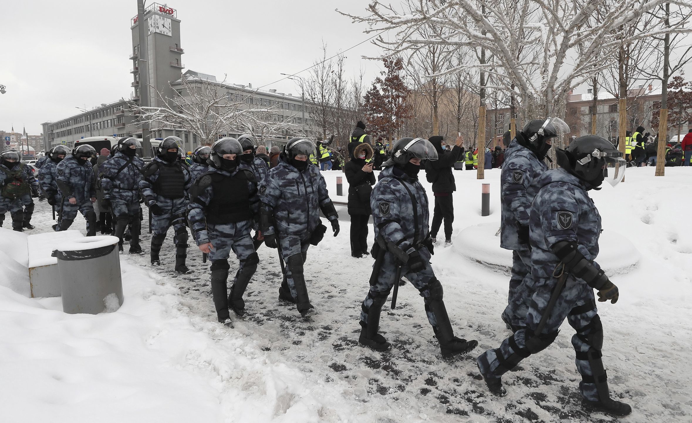 OMON na ulicach Moskwy