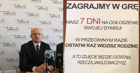 Prezydent Lublina dostał list z pogróżkami. Dołączony do niego był nabój