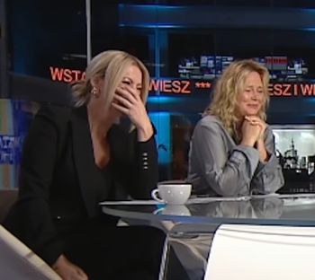 Dziennikarka TVN24 nie wytrzymała na wizji. Wybuchła śmiechem