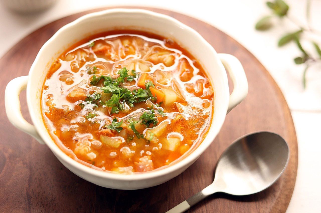 Fasolada ist eine einfache Suppe ohne Fleisch.