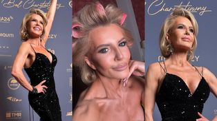 Joanna Racewicz w błyszczącej kreacji z głębokim dekoltem brylowała na balu charytatywnym. Petarda? (FOTO)