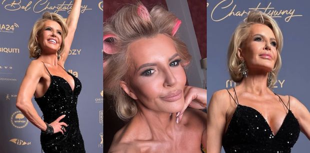 Joanna Racewicz w błyszczącej kreacji z głębokim dekoltem brylowała na balu charytatywnym. Petarda? (FOTO)