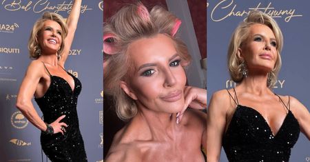Joanna Racewicz w błyszczącej kreacji z głębokim dekoltem brylowała na balu charytatywnym. Petarda? (FOTO)