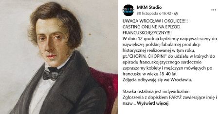 To najdroższy film w Polsce. Tyle zarobią statyści na planie