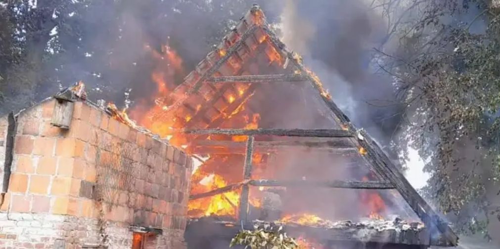 Pożar budynku mieszkalnego 