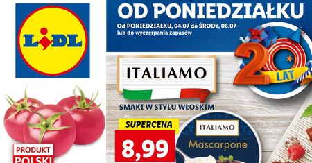 Lidl nowa gazetka 4.07-6.07. Promocje w Lidlu od poniedziałku 4 lipca