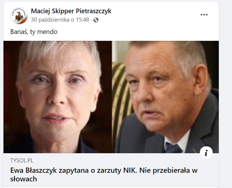 Wpis pracownika Komendy Głównej Straży Granicznej.