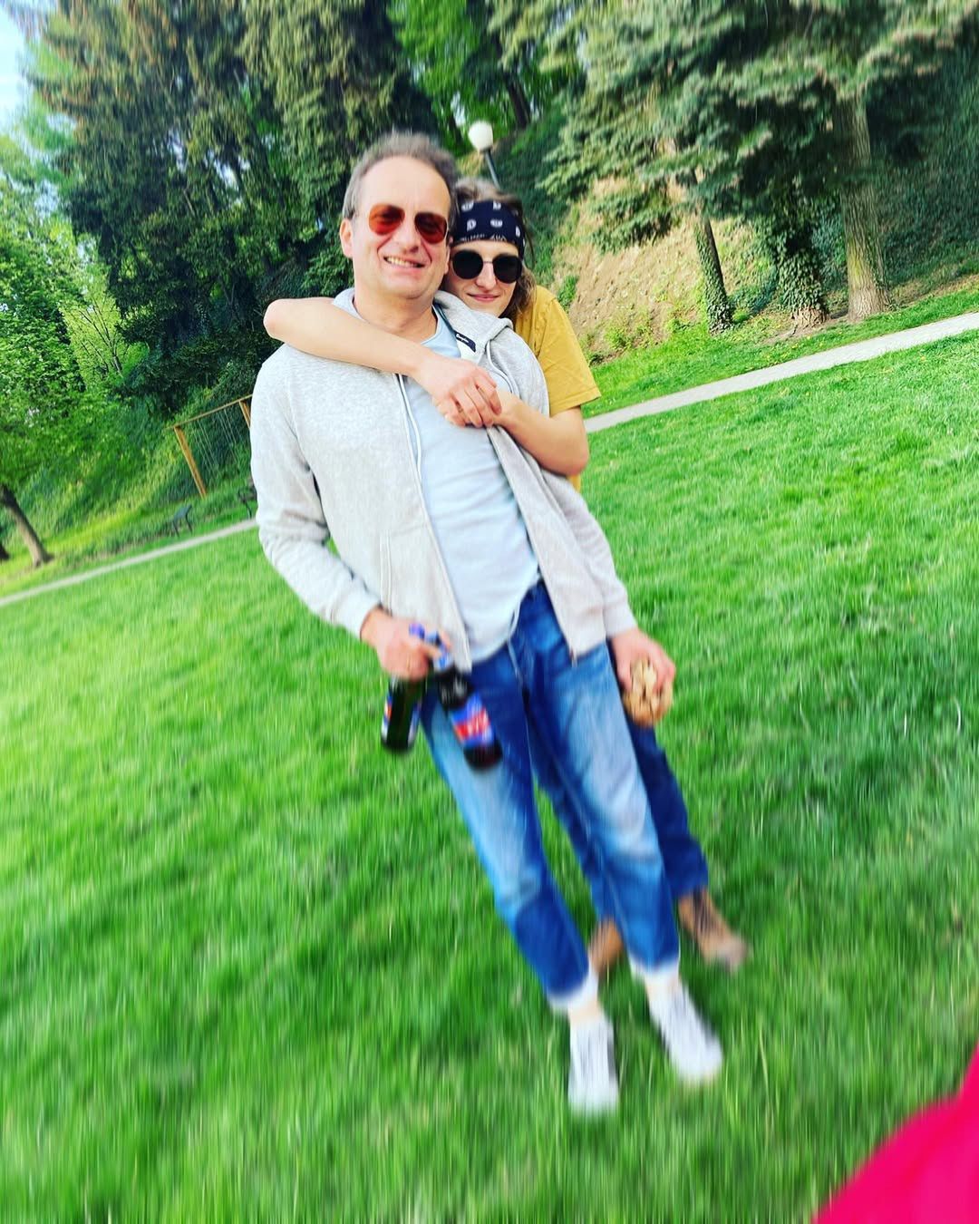 Robert Górski z synem