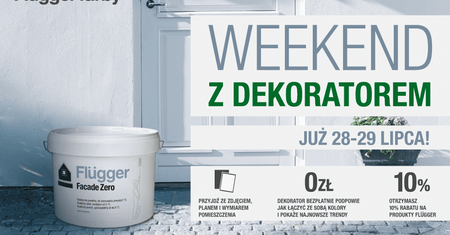 Pogoda sprzyja pracom na zewnątrz. Maluj z Flügger farby! Bezpłatne porady dekoratora już w ten weekend!