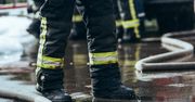 Obory: Groźna sytuacja w pod Toruniem. Spłonął dostawczak