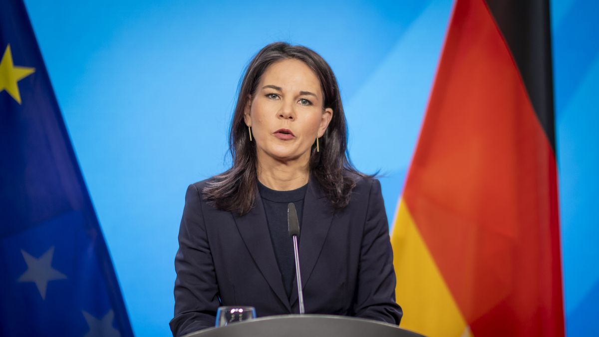BERLIN, GERMANY - MARCH 01: Annalena Baerbock, German Foreign Minister, speaks during a presse conference on March 01, 2025 in Berlin, Germany.
(Photo by Juliane Sonntag/Photothek for the German Federal Foreign Office via Getty Images)