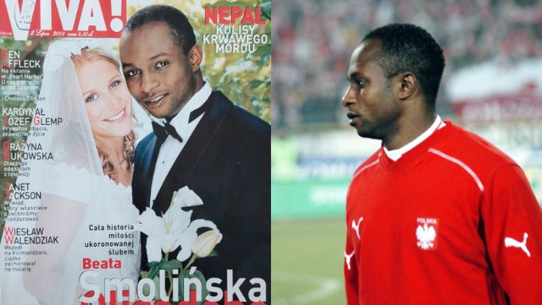 Emmanuel Olisadebe i Beata Smolińska