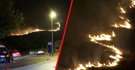 Ogień na południu Chorwacji. Ludzie uciekali z domów. Nocna walka z żywiołem