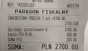 Pamiętacie "zawieszoną kawę"? Tajemniczy klient w Gdańsku zawiesił posiłki za ponad 3 tys. zł