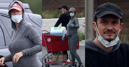 Ciężarna Katy Perry i Orlando Bloom dogadzają sobie burgerami na wynos i przemykają do taniego marketu (ZDJĘCIA)