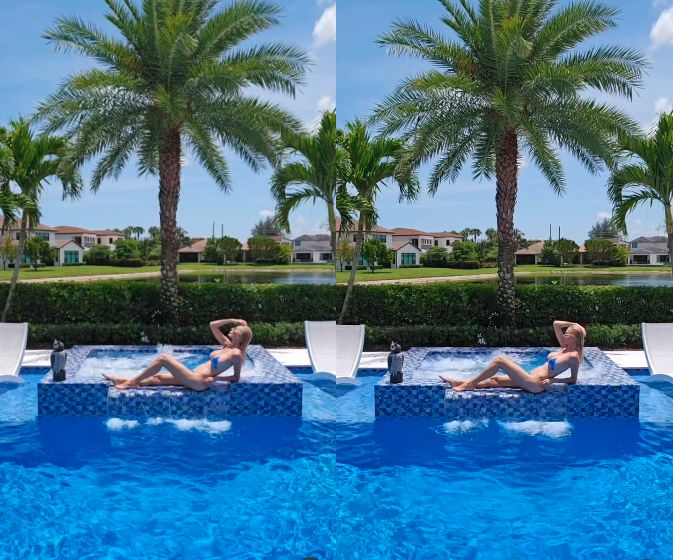 Aneta Glam w bikini nad basenem