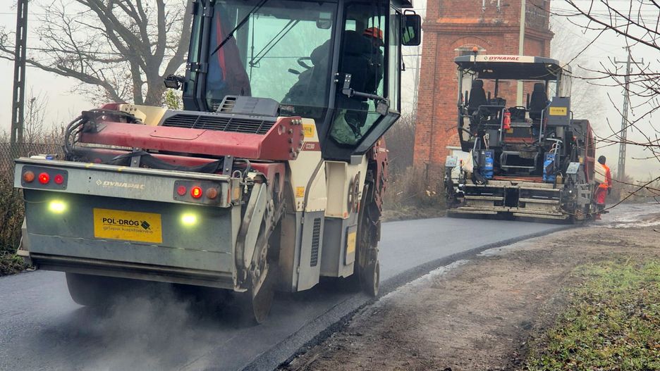 Chlebno, budowa drogi