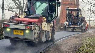 Chlebno: Nowa nawierzchnia. Trwa modernizacja drogi 1207P
