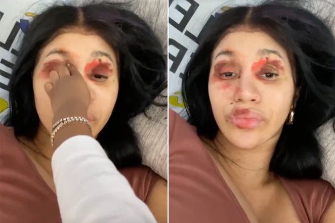 Córka Cardi B zrobiła mamie makijaż