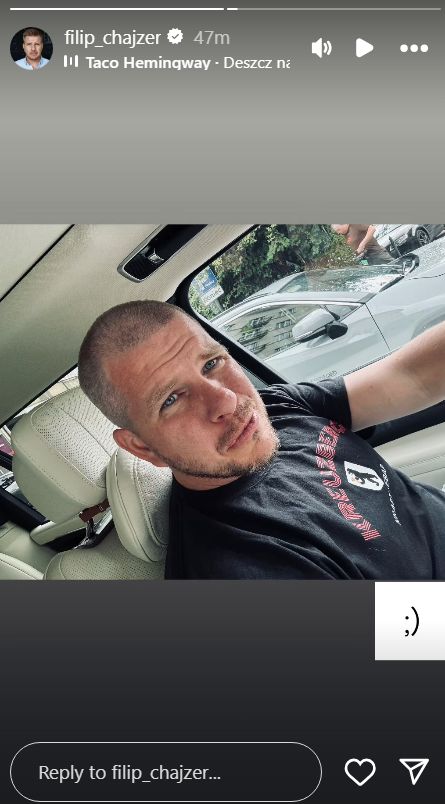Filip Chajzer obciął się na łyso