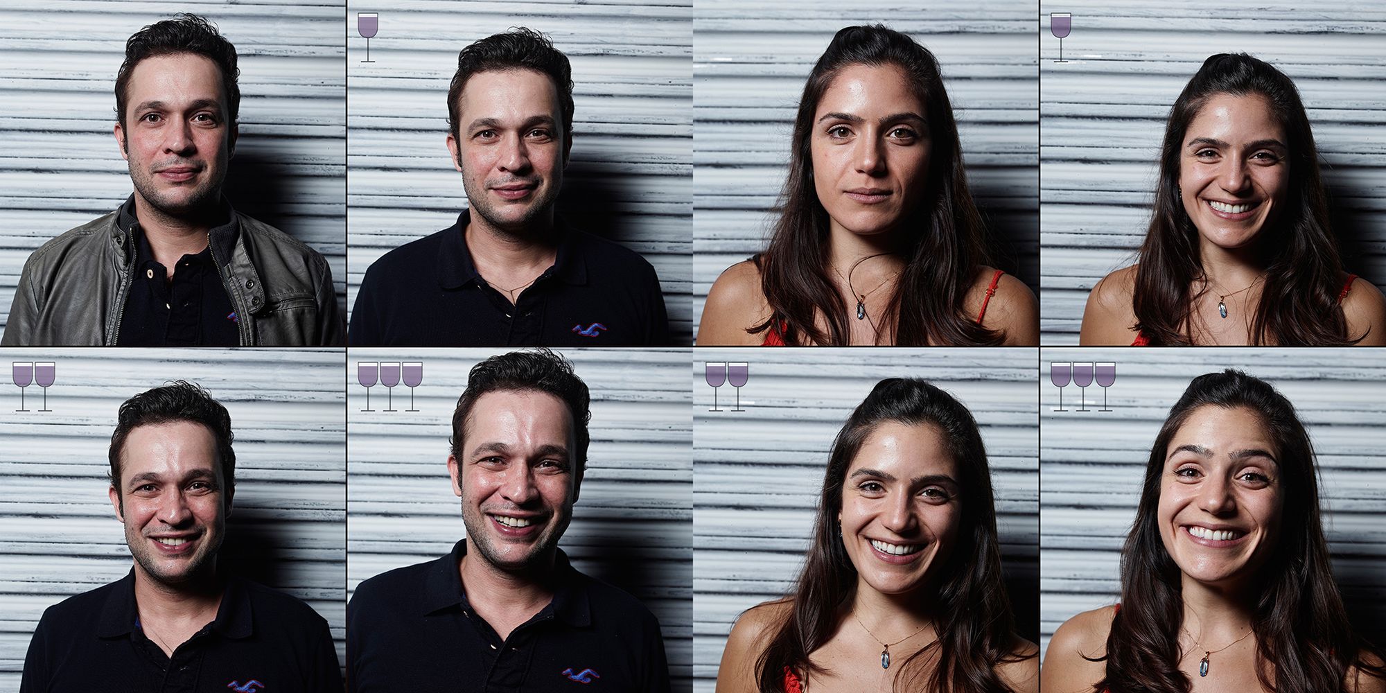 Zastanawialiście się kiedyś jak wyglądacie po 1, 2 i 3 lampkach wina? 19