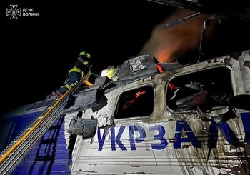 Rosyjski dron uderzył w lokomotywę. Zdarzenie niedaleko Polski