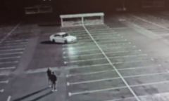 Drift na parkingu. "Młody tylko się uczy"