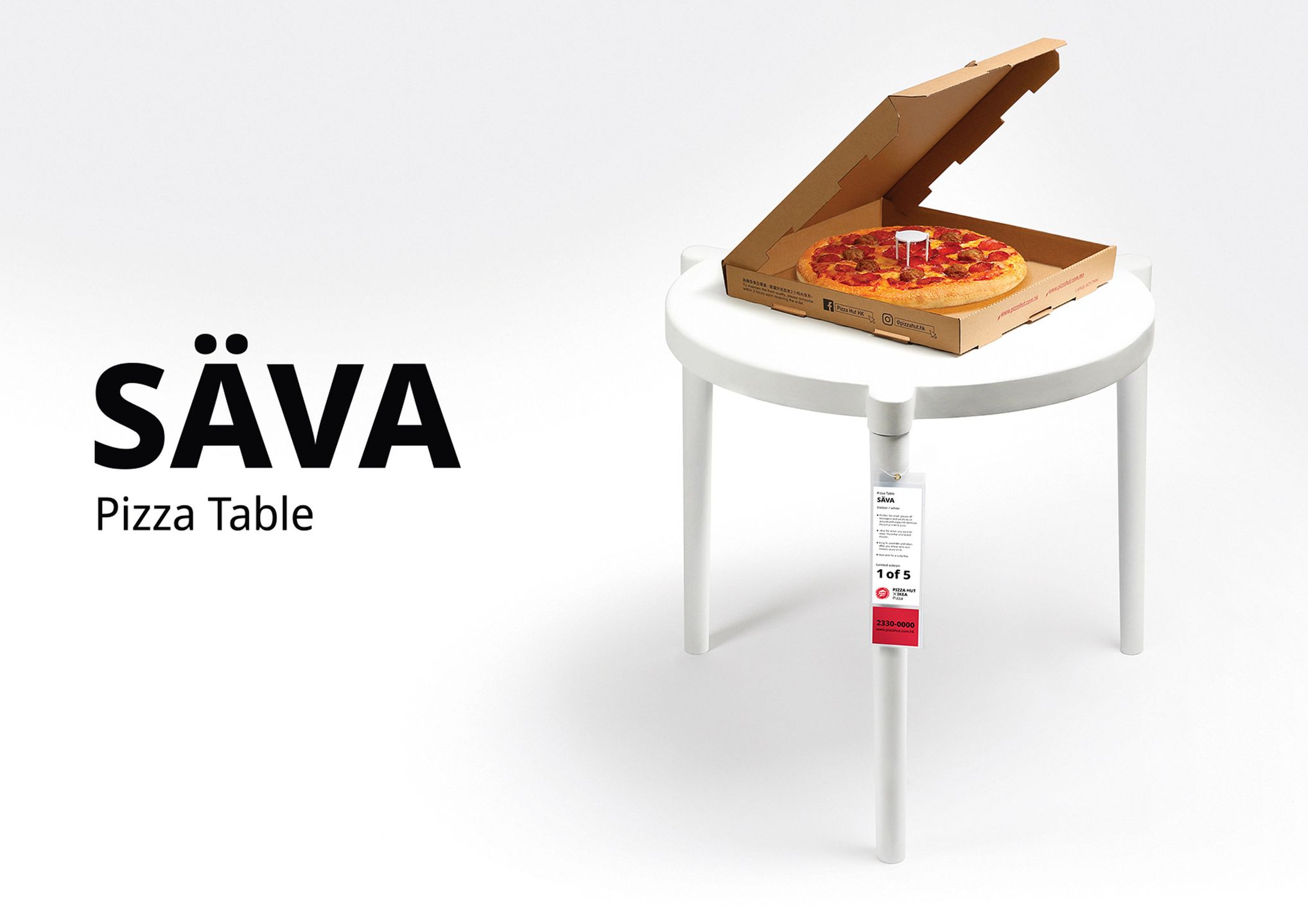 IKEA i Pizza Hut tworzą stół do pizzy. Efekt tej współpracy wywołuje uśmiech 2