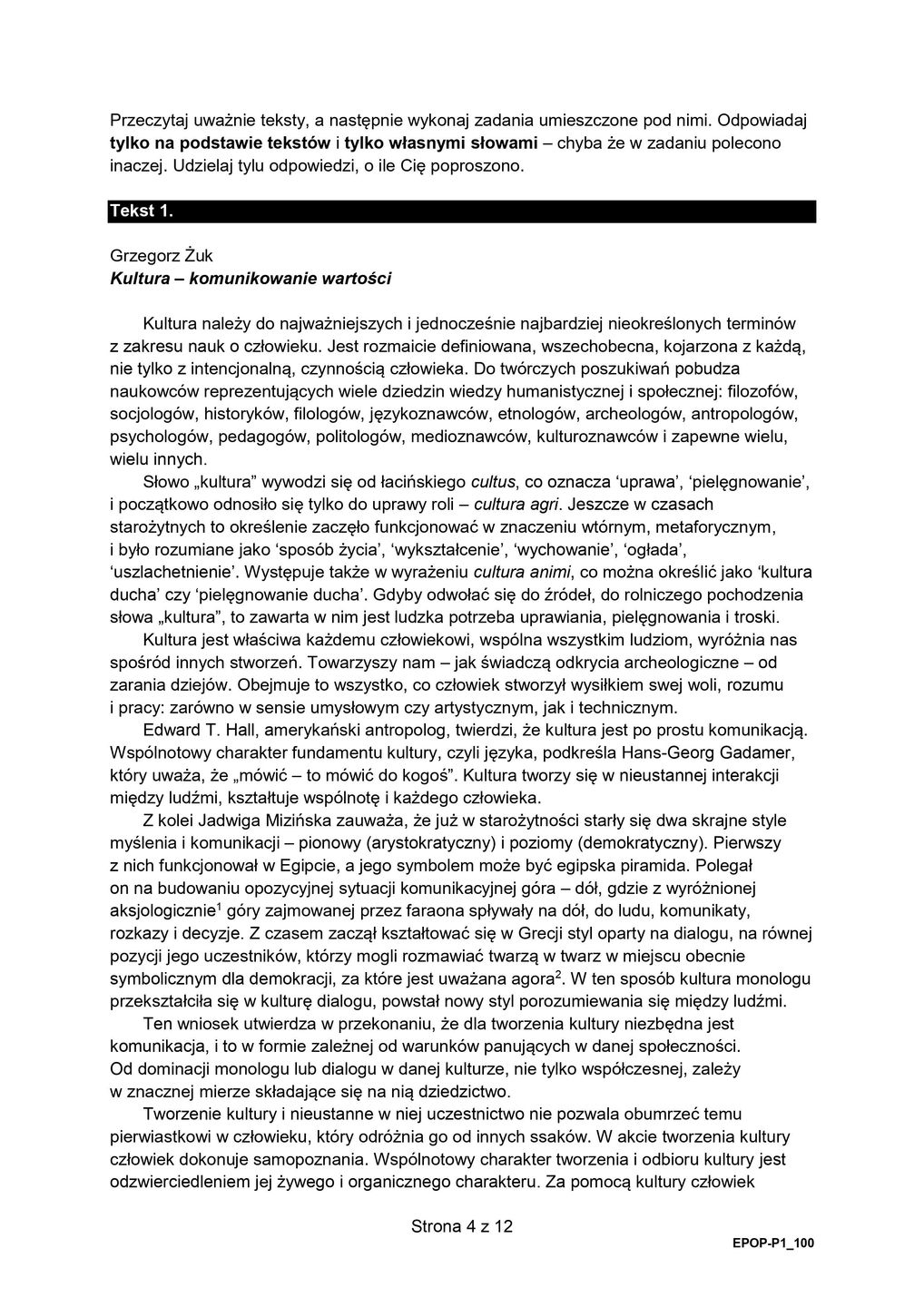Matura 2024. Arkusze z j. polskiego. Stara formuła