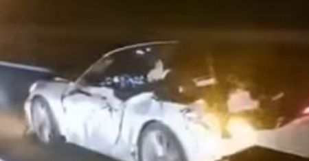 Zginął w wypadku, a jego porsche jechało dalej. Kierowcy nagrali film! [WIDEO]