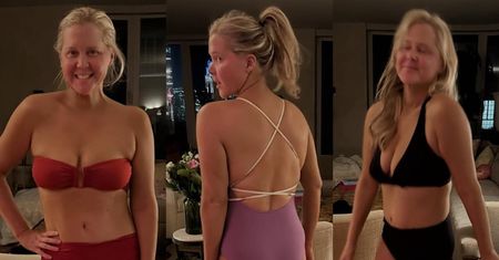 Odchudzona lekiem na cukrzycę Amy Schumer paraduje w bikini. Tak odreagowuje rozstanie z mężem: "BEZ MAKIJAŻU I BEZ FILTRÓW"