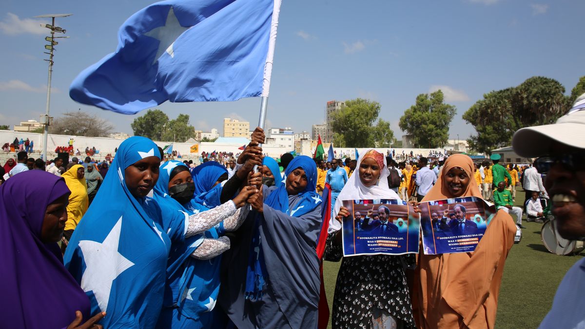 MOGADISHU, SOMALIA - JANUARY 03: The Sea Access Deal between Ethiopia and Somaliland is being protested in Mogadishu, Somalia on January 03, 2024. (Photo by Abuukar Mohamed Muhidin/Anadolu via Getty Images)
