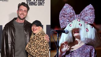 Dawno niewidziana Sia pozuje na ściance bez peruki, ale za to z młodszym o 22 lata przystojniakiem (ZDJĘCIA)