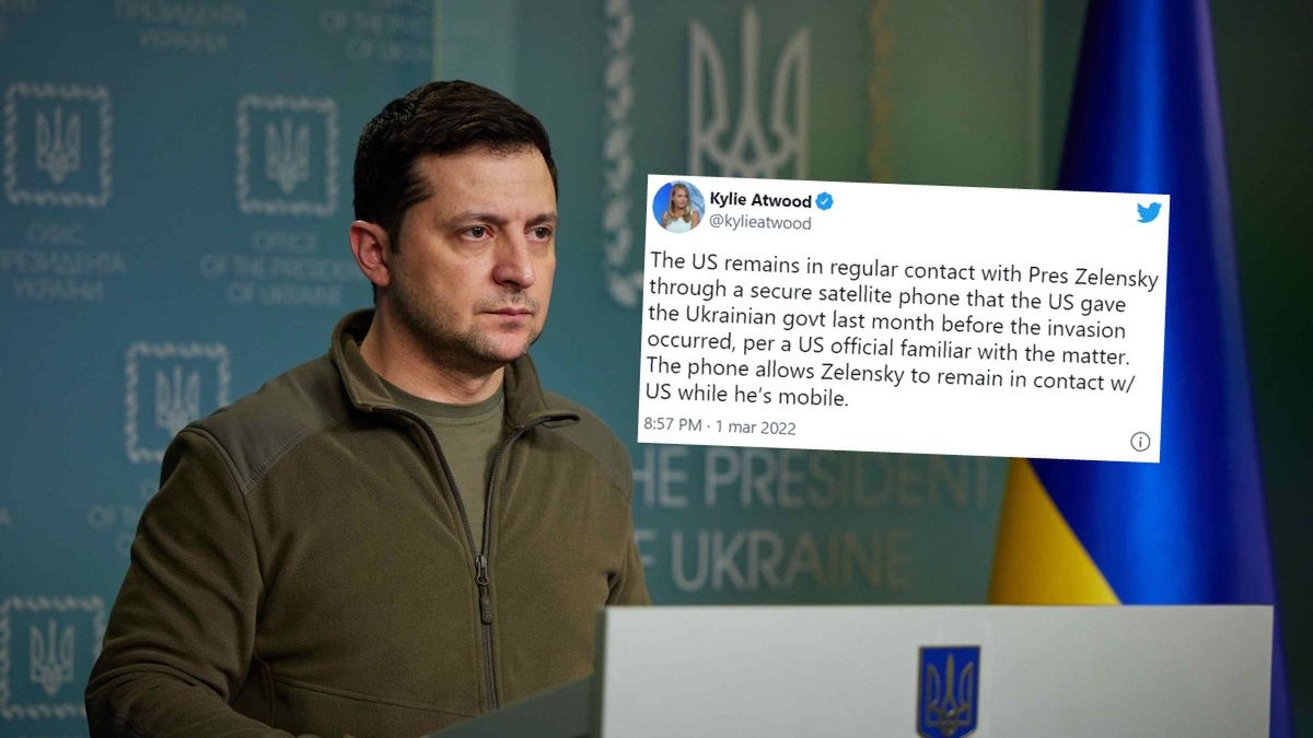 Prezydent Ukrainy Wołodymyr Zełenski miał otrzymać od USA specjalny telefon