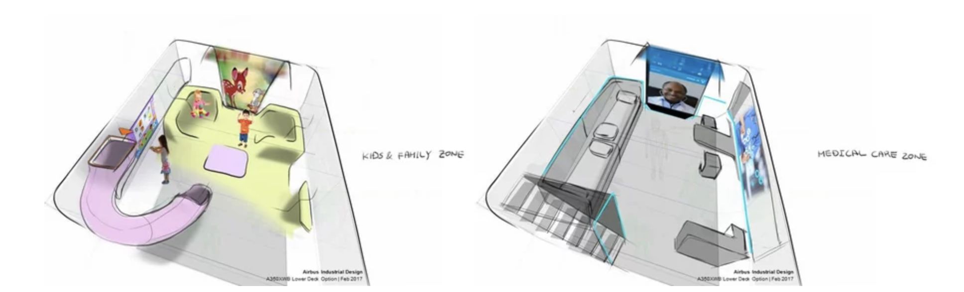 Koncepcja modułu z placem zabaw lub gabinetem lekarskim