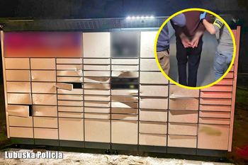 Jak Gang Olsena. Włamali się do pustego paczkomatu; uszkodzili 30 skrytek