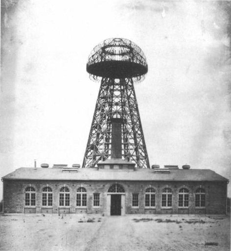 Wieża Tesli w 1904 r.