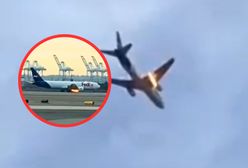 Silnik zapalił się w powietrzu. Moment awaryjnego lądowania w USA