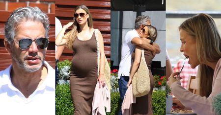 Joanna Krupa w zaawansowanej ciąży oprowadza męża po Gdańsku (ZDJĘCIA)