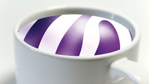 Fioletowy kubek od Play za doładowania 1